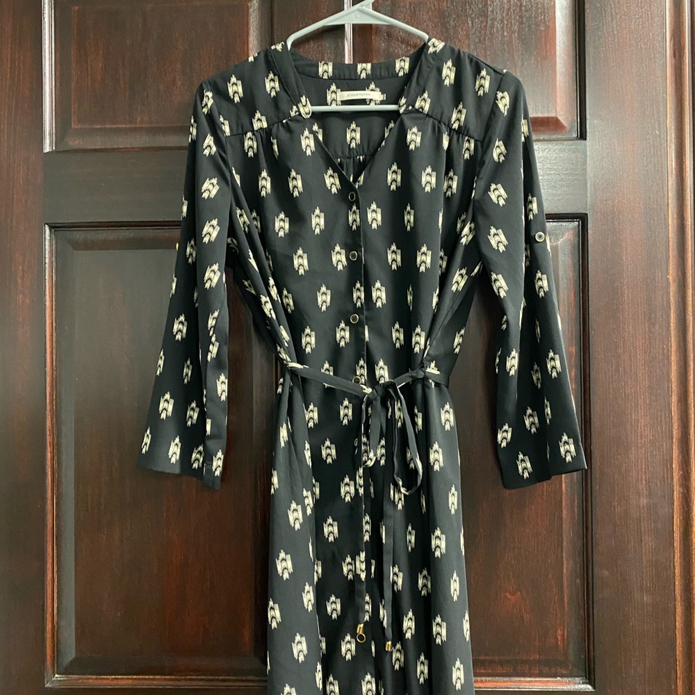 41 Hawthorn black button down dress S